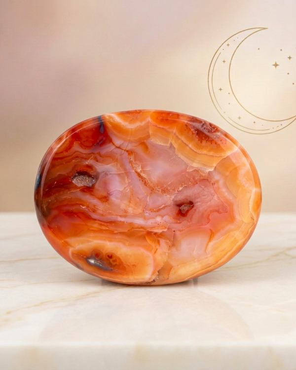 Carnelian Bowl w/ Druse Pockets